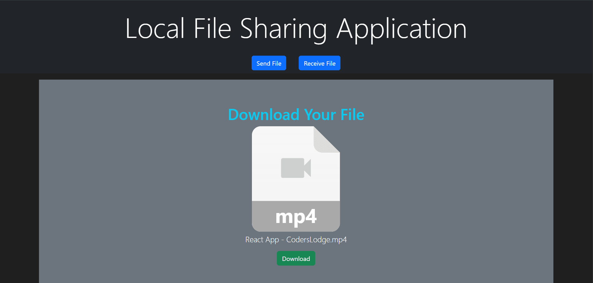 Local File Sharing Node App